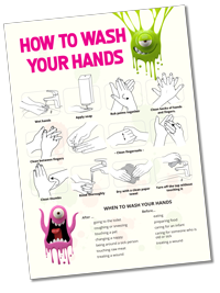 How-to-wash-your-hands poster